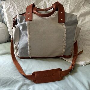Nena & Co. Cream and Brown Backpack